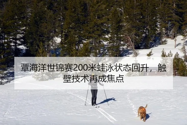 覃海洋世锦赛200米蛙泳状态回升，触壁技术再成焦点